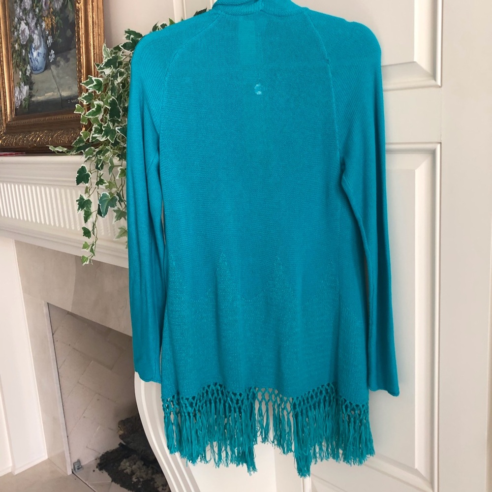 Lilly Pulitzer Tatum Cardigan Sweater in Maldive Green Size M - Picture 4 of 5